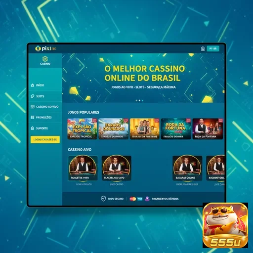 Ilustração de Descubra a plataforma de jogos 555u com segurança e tecnologia